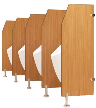 Mampara de baño: Mampara de privacidad para urinario de Hombres, Mampara de urinario para Inodoro, Mampara divisoria de ambientes de Tablero sólido, Mampara de privacidad pública, con pies d