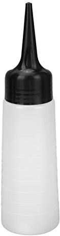 Brrnoo Applicateur d'Huile Capillaire, Flacon Applicateur pour Cheveux avec Pointe Coudée, Bouteille d'Huile de Coiffure -Fuite à Échelle Claire, Distributeur Précis pour Salon, Soins Ca