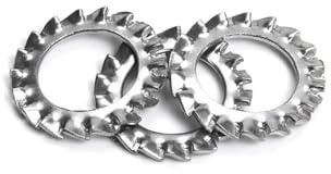 10/50/200pz Rondella di sicurezza dentellata in acciaio inossidabile 304 M3 M4 M5 M6 M8 M10 M20 Guarnizione dentata esterna(10pcs M20)
