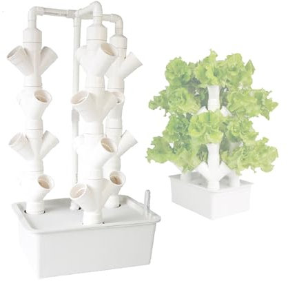 Cxlly Torre Idroponica da Giardino, Sistema di Coltivazione Idroponica, per Erbe Aromatiche, Frutta E Verdura da Interno - Torre Aeroponica(X-Large)