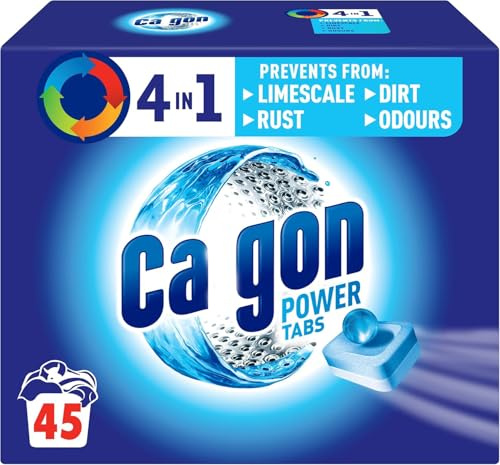 AJD Traders Calgen 4-in-1 Water Softener Tablets, Prevents Limescale Odours, Units: 45 (pack 0f 1), Size: L
