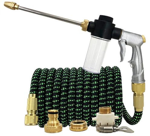 Flexibler Gartenschlauch Set, Skalierbarer Gartenschlauch, Magischer Gummi-Flexibler Schlauch, Hochdruck-Autowäsche-Schlauch Zum Wasser Den Garten(H,10M)