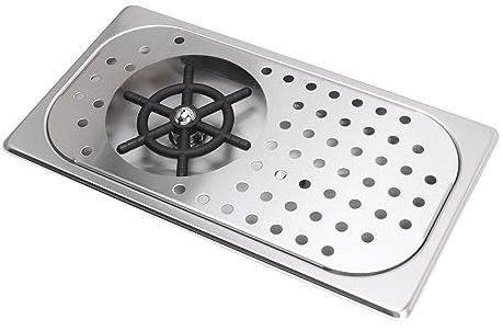 Keenso Cup Washing,304 Stainless Steel Machine Rinser Pitcher Drain and Drip Tray for Bar (Stainless Steel Color A)