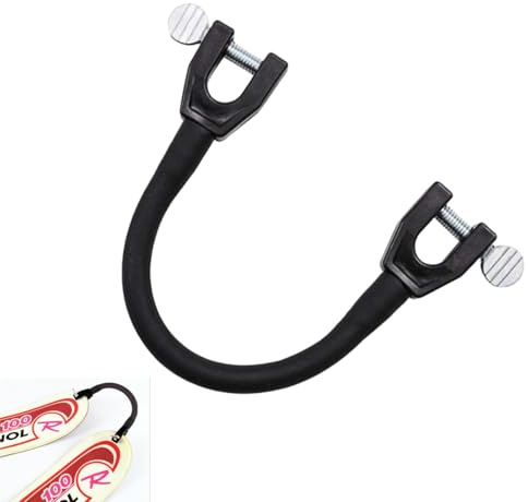 Doukesh Conector De Punta De Esquí para Niños Ayuda de Entrenamiento de Esquí Conector De Esquí Portátil Ayuda para Entrenamiento para Principiantes Negro