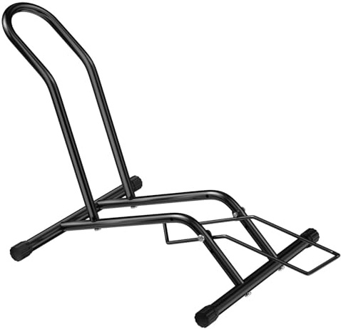 Brynlex 1 Stück Fahrradständer Mountainbike, Fahrradständer Boden, Fahrrad Abstellständer, Freistehender, Fahrrad-Bodenständer für Mountainbike Rennrad(Schwarz)