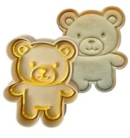 3DKOUPE – Cortador de galletas de animales con empujador – Vaca, Ballena, Oso, Pato – Galletas fáciles para niños (Pooto)