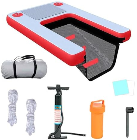 Non-slip Inflatable Water Ramp for Dogs, Safe Pool Ladder for Easy Access to Pontoon and Docks, Ideal for Summer Swimming