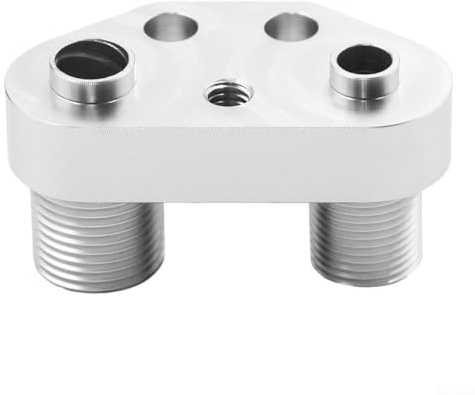 Eawfgtuw Adaptador de compresor de CA para Sanden SD7B10 7176 SD7 - Accesorio de conector de manguera de aire acondicionado de aluminio, diseño compacto con