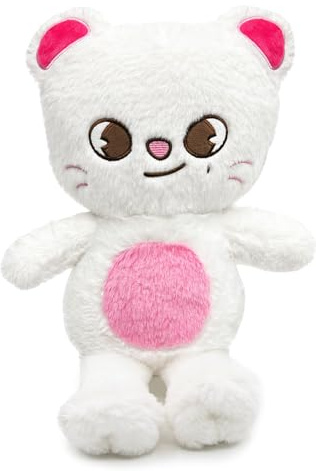 OptiPlay Plüsch, SKids Kuschelkissen, Weiß Katzen Puppe, SKids Merch, Wohndekoration, Kissen, Cat Plush Toy, Plüschkissen für Stay, Kpop Fans(50 cm)