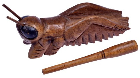 LOGOPLAY Cigale Sonore Format L - Cigale Sonore - Animal Sonore - Cigale Musicale - Instrument de Musique/Percussion en Bois