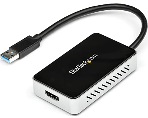 StarTech.com Adattatore scheda USB 3.0 a HDMI e DVI con hub USB a 1 porta - 1920x1200 - Scheda grafica esterna doppio monitor (USB32HDEH)