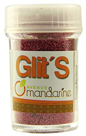 Avenue Mandarine 42730O Glitter Glit's Flakon (14g, mit praktischem Streuaufsatz zur leichten Handhabung, ideal für Kinder) 1 Stück fuchsia