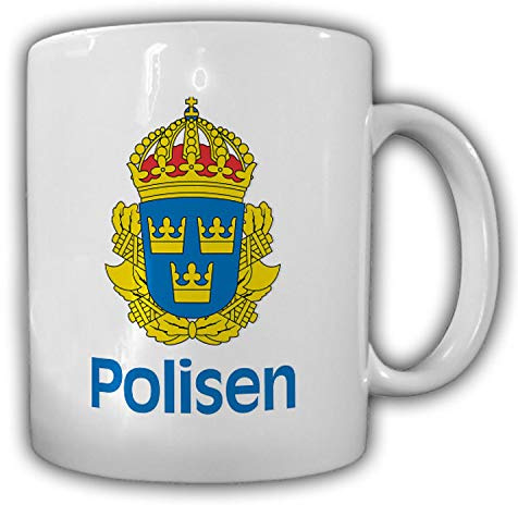 #20002 Anpassbar mugg, polisen, Svenska polisen, kopp, kaffe
