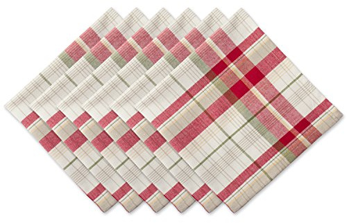 DII Orchard - Juego de 6 servilletas a Cuadros, 20 x 20 Pulgadas (Juego de 6)