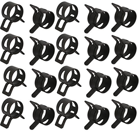 sourcing map 20 Stück 13mm Feder Schlauchschelle Federbandschelle Rohrschelle Schlauch Klemme DE de