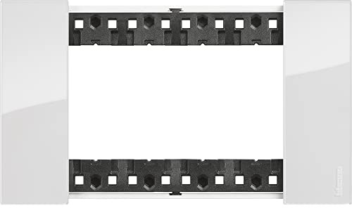 Bticino KA4804DW Living Now - Placca 4 Moduli, Ghiaccio, 147.5 x 86 x 20 mm