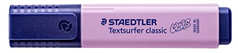 Staedtler textsurfer Classic 364 Edition Colors – Evidenziatore punta smussata 1 A 5 mm lavanda, 10 Pezzi