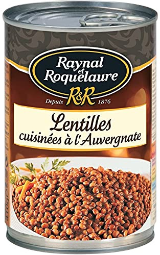 RAYNAL ET ROQUELAURE - Lentilles Cuisinées À L'Auvergnate 410G - Lot De 4 - Offre Special