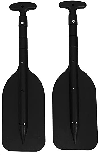 Fiorky Paleta de kayak, remo telescópico, remo plegable, paleta de barco de rafting portátil retráctil, remo telescópico de plástico, kayak flotante para deportes acuáticos al aire libre, accesorios