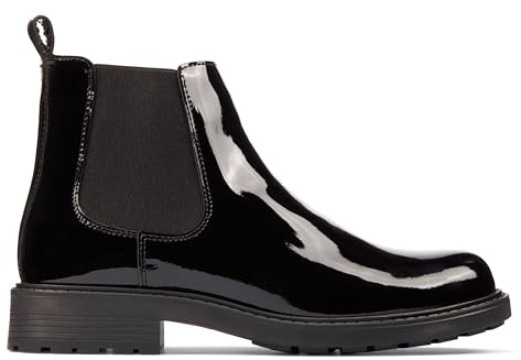 Clarks Orinoco2 Lane läderstövlar i svart patent, Svart, 36.5 EU