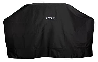 Cozze® Abdeckhaube für Outdoor-Küche 180 – passend für Plancha 90516 mit Udebord 90528, 600D Oxford, UV-beständig, schwarz, 190x66x114 cm