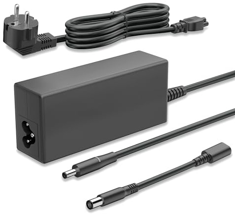 Caricatore per Dell Computer Portatile 65W 45W Alimentatore per Dell Inspiron 13 14 15 17 3000 5000 7000, Latitude E5470 E7470 7480 XPS 13 14 9333 9350 Series PC Adattatore 4,5 * 3mm & 7,4 * 5mm