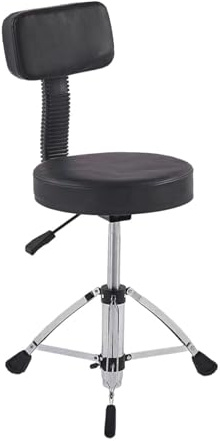 per Batteria con Schienale Resistente con Piedini Antiscivolo Sgabello Girevole per Batteria