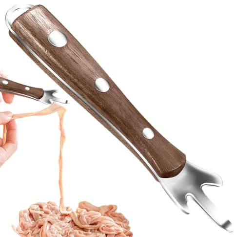 Shrimp Boning Tool, Shrimp Peeler - Multi-Purpose Stainless Steel Shrimp Threader - Dig to Remove Shrimp Stomach, Fruit Core Remover, Portable Seafood Threader for Di