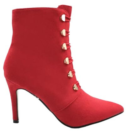 Fashion Thirsty - Bottines BLYTHE - Femme (37 FR) (Rouge)