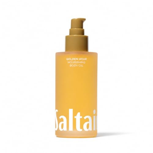 Saltair Body Oil – Silky After Shower and Bath Dry Oil for Women and Men – Non-Greasy, Well-Absorbing Moisturizer for Hydrating Dry Skin – Golden Hour Scent, 4oz