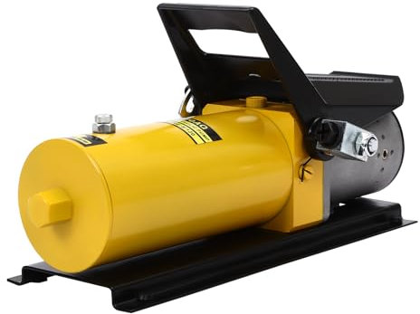 Drucklufthydraulische Pumpe,10000PSI Pneumatische Hydraulische Fußpumpe Drucklufthydraulische Fußpumpe Hydraulikpumpe mit Schlauch,Für Automobilherstellung, Wartung, Maschinen