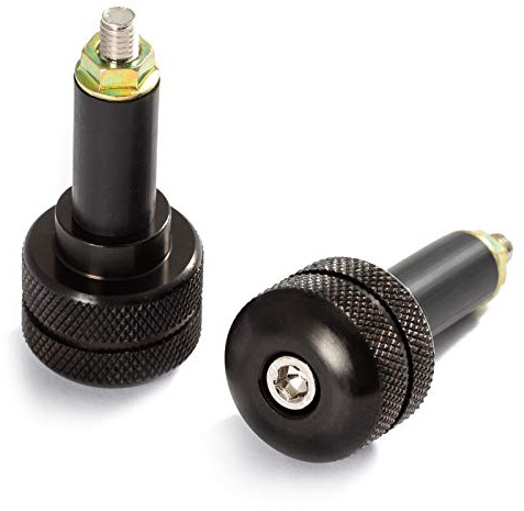 2x Contrappesi Terminali Stabilizzatori Scooter Moto 13mm Nero