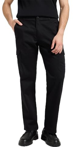Lee Jeans Cargo da Uomo MVP, vestibilità Rilassata, Dritta, Union all Black, 48 IT (34W/34L)