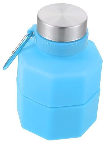 VICASKY Dumbbell Mug Sports Water Bottle Capacity Running Fitness Water Kettle Silicone Collapsible Bottle for Gym Workouts
