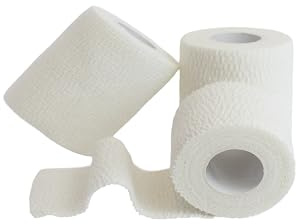 Venda Elástica Adhesiva Deportiva. Vendari RIPLAST. Para Vendajes Funcionales y Actividades Deportivas como CrossFit (Pack 3 Unidades) (5cm x 4,5m (Pack 3 unidades))