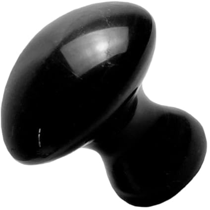 VILLCASE Pietra Massaggiante Superficie Liscia in Jade Nera per Viso per Massaggio Rilassante e Cura della Pelle per Viso e Collo
