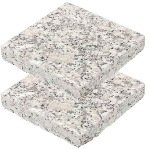 JEWEDECO 2pcs Marble Cooling Boards for Rabbits and Guinea Pigs, Easy to Clean Pet Sleeping Mats, Keeps Pets Cool at Home, 9x9cm Granite Cooling Tiles for Small Animals