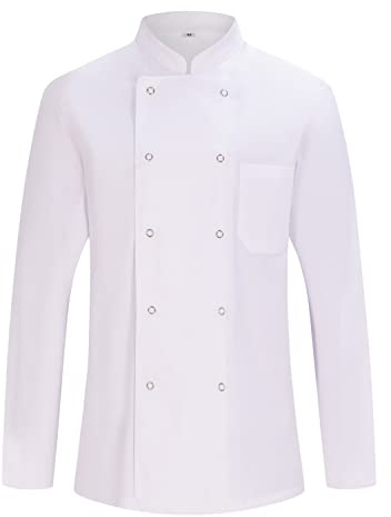 MISEMIYA - Giacca Cuoco Uomo - Giacca Cucina Uomo - Divisa Ristorante 682 - Medium, Giacca da Cuoco 682 - Bianca