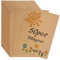Rseuphiee 50 Stück A4 Kraftpapier, Kraftpapier Karten 21 x 29,7 cm Blanko Postkarten 200 g/m² Craftpapier, Blanko Karteikarten, Zum Erstellen Sie Einladungen, DIY-Blankokarten, Drucken(Braun)