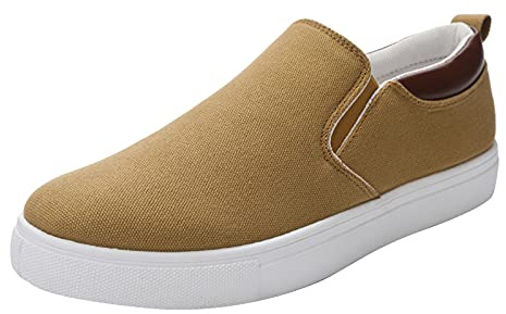 Generiska slip-skor för män, canvasskor, andas, kanvasskor, ultralätta löparskor, platt sula, sportskor, tygskor, enfärgade, fritidsskor, minimalistiska joggingskor