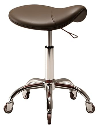 Generico Master Sgabello Da Sella For Massaggio Con Ruote,Sgabello For Artista Regolabile,Altezza Regolabile 40-58 Cm,Peso Supportato 150 Kg(Color1)