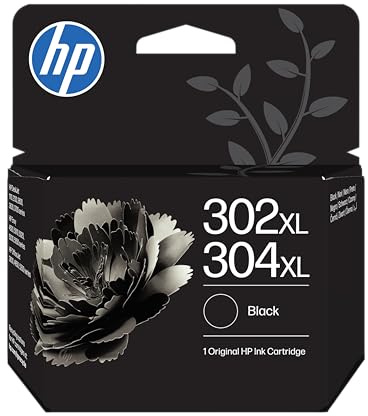 HP 302XL/304XL Original Druckerpatrone Schwarz mit hoher Reichweite Envy 4525 4520 5030 5010 5020 Officejet 3830 3831 Deskjet 2620 2630 3630 3636 3720 3730 3750 3760