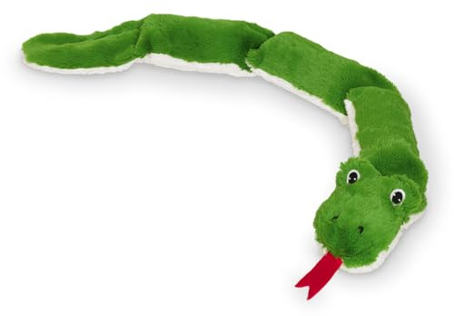 Nobby Squeaker Peluche Serpente XL, 85 cm, Verde