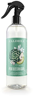 Caldrea Linen and Room Spray Air Freshener, Made with Essential Oils, Plant-Derived and Other Thoughtfully Chosen Ingredients, Pear Blossom Agave Scent, 16 oz