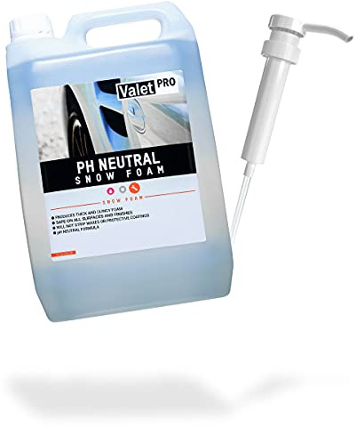 Snowfoam Bundle: Kanister Dispenser passend zu ValetPRO ph Neutral Snow Foam 5L - Hand Pumpe für Kanister - ganz einfaches Dosieren von dem pH neutralen Snow Foam