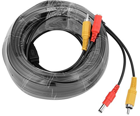 Aexit 20M/66ft Ethernet LAN/RCA+DC Connecteur Alimentation Extension Câble pour CCTV Ip Caméra 440B208