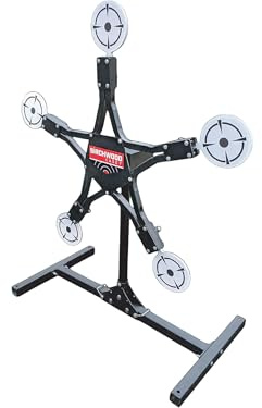 Birchwood Casey Texas Star Plinking Target with 6 Paddle Diameter - Durable Long-Lasting Foldable Metal Standing Target for Shooting