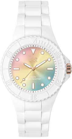 Ice-Watch - ICE generation Sunset rainbow - Weiße Damenuhr mit Silikonarmband - 019141 (Small)