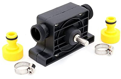 ZONADAH Pompe à eau portable pour perceuses électriques, perceuses sans fil avec raccords de tuyau, débit élevé pour jardinage, bateaux, voitures, camions