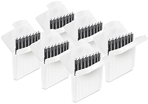 JB White 48 Cerumenfilter Mini-R WaxGuard kompatibel mit Signia Silk Im-Ohr-Hörgeräten, Signia-Ex-Hörer Mini-Receiver und MiniReceiver 2.0 - Ersatz-Hörgerätefilter miniReceiver WaxGuards, schwarz